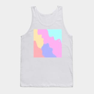 Colorful watercolor abstract texture art Tank Top